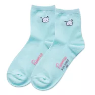 【ONEDER 旺達棉品】三麗鷗家族中筒襪 帕恰狗 布丁狗 酷企鵝 長襪 台灣製棉襪女襪- 帕恰狗-天藍 PC-A302