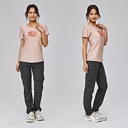 ADISI 浪花洞洞排汗透氣T-bra上衣(3D輕透彈力胸墊) AU2411115 (S-2XL)|透氣網洞 吸濕排汗 快乾 輕量 彈性 排汗衣 2XL 豆沙粉