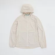 ADISI 女抗UV平織彈性連帽收腰夾克 AJ2411003 (S-2XL)|輕量 快乾 速乾 彈性 透氣 防曬外套 M 白堊色