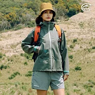 ADISI 女輕薄3L防水透濕超透氣耐磨登山外套 AJ2491036 (S-2XL)|防水 透氣 防潑水 超撥水 耐磨 三層布 L 鼠尾草