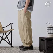 ADISI 男單向導濕環保紗速乾寬版長褲 AP2411053 (S-XL)|工裝感 吸濕 排汗 快乾 防潑水 撥水 XL 獵卡