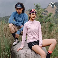 ADISI 男超透氣智能抑菌半門襟長袖野跑衣 AL2411081 (S-2XL)|抗UV 透氣 快乾 抗菌 除臭 排汗衣 運動上衣 XL 原力藍