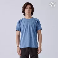 ADISI 男超透氣智能抑菌短袖野跑衣 AL2411085 (S-3XL)|抗UV 透氣 快乾 抗菌 除臭 排汗衣 運動上衣 S 原力藍