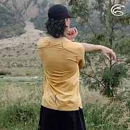 ADISI 男超透氣智能抑菌短袖野跑衣 AL2411085 (S-3XL)|抗UV 透氣 快乾 抗菌 除臭 排汗衣 運動上衣 L 芥末黃