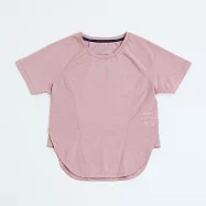 ADISI 女超透氣智能抑菌短袖野跑衣 AL2411086 (S-2XL)|抗UV 透氣 快乾 抗菌 除臭 排汗衣 運動上衣 M 優雅粉
