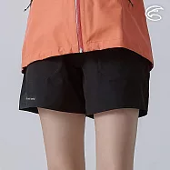 ADISI 女超撥水超彈水陸多用短褲 AP2411052 (S-2XL)|四面彈性 透氣 快乾 環保紗 海灘褲 排水口袋 S 極限黑