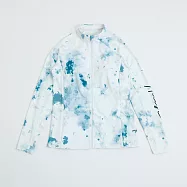 ADISI 女全開襟抗UV親膚防磨長袖上衣(內襯胸墊) AR2413102 (S-XL)|UPF50+ 防曬 防磨衣 水母衣 浮潛 衝浪 溯溪 水上活動 M 白水藍綁染