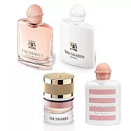 TRUSSARDI楚沙迪 超值女香7ml小香4入組合(玫瑰+粉紅海岸+DONNA+女淡香精)