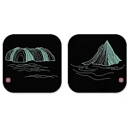 鵲華秋色矽膠杯墊組 混色