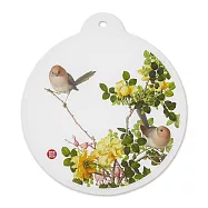 郎世寧仙萼長春冊隔熱墊-黃刺蘼魚兒牡丹 混色