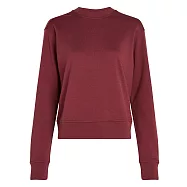 【紐西蘭Icebreaker 】女 Crush II 圓領長袖毛衣 S 波特酒紅