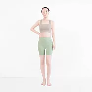 【Mukasa】FITNESS 運動蜜臀三分短褲 - MUK-23966 S 蘋果綠