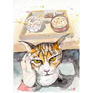 【玲廊滿藝】宮原千佳子(Chika)-早餐或我、妳喜歡哪一個?18x13cm