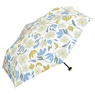 日本Wpc. 7348-OF 白色 森林小徑晴雨傘 抗UV 附掛勾提繩L型拉鍊收納袋