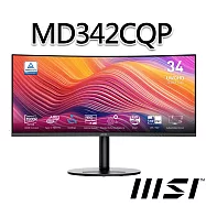 msi微星 Modern MD342CQP 34吋 曲面螢幕 (34"/3440x1440/21:9/曲面/有喇叭)