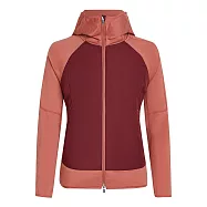 【紐西蘭Icebreaker 】女 Quantum Hybrid 超輕量潑水透氣保暖連帽外套-260-柏木粉紫/波特酒紅 L 柏木粉紫/波特酒紅