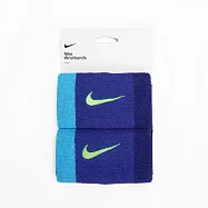 Nike Swoosh [N0001586417OS] 加長腕帶 2入 運動 打球 健身 吸濕 排汗 藍 FREE 藍/水藍