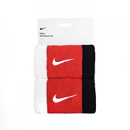 Nike Swoosh [AC2287-118] 加長腕帶 護腕 2入 運動 跑步 打球 健身 訓練 吸濕排汗 紅 黑 FREE 紅/黑