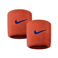 Nike Swoosh [N0001565804OS] 護腕 運動 打球 健身 單色 腕帶 吸濕 排汗 乾爽 彈性 橘紅 FREE 橘/深藍