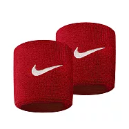 Nike Swoosh [NNN04601OS] 運動 打球 健身 單色 護腕 腕帶 吸濕 排汗 乾爽 彈性 2入 紅 FREE 紅/白