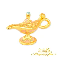 【金品坊】黃金擺件願望成真神燈精靈擺件單個 0.38錢&plusmn;0.03 茉莉公主粉色