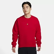 NIKE AS U NK SB FLC CRW FRNTSDE AIR 男女長袖上衣-紅-FN2550657 M 紅色