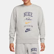 NIKE AS M NK CLUB BB CREW STACK GX 男長袖上衣-灰-FN2611063 S 灰色