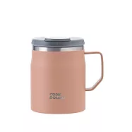 【CookPower 鍋寶】內陶瓷保溫保冰辦公杯400ml_三色選 咖啡旋律