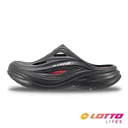 LOTTO 義大利 男 CAMPER 雙層厚底野營拖鞋- 25cm 黑/紅