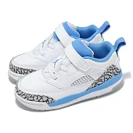 Nike 學步鞋 Jordan Spizike Low TD 童鞋 小童 白 北卡藍 魔鬼氈 UNC FQ3952-141 16cm WHITE/BLUE