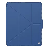 NILLKIN Apple 蘋果 iPad Air 13 / iPad Pro 12.9 (2020~2022) 悍甲 Pro 皮套(多角度摺疊款) 平板皮套 三折皮套 -藍色