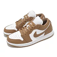 Nike 休閒鞋 Wmns Air Jordan 1 Low 女鞋 棕 AJ1 低筒 喬丹 一代 DC0774-202 23.5cm BROWN/WHITE