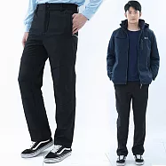 【遊遍天下】男款防水GLOBETEX防風保暖刷毛褲雪褲長褲(GP2015大尺碼) 5XL 黑色