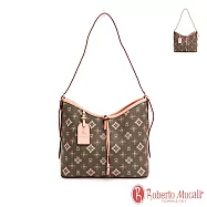 Roberto Mocali - 義大利諾貝兔自然森林系列茉綠花紋斜背側背水餃包 茉綠