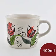 波蘭陶 翩翩輕舞系列 陶瓷馬克杯 400ml 波蘭手工製 咖啡杯 水杯 茶杯