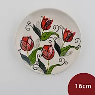 波蘭陶 翩翩輕舞系列 圓形淺盤 16cm 波蘭手工製 陶瓷盤 菜盤 水果盤 點心盤