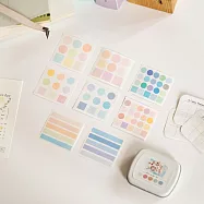 【鐵盒色票貼】色票貼紙、幾何貼紙、配色貼紙 03-野餐