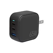 【SOLIDE】索力得 Block 65W GaN氮化鎵三孔快充頭 黑色