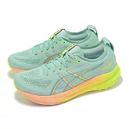 Asics 慢跑鞋 GEL-Kayano 31 Paris 男鞋 綠橘 漸層 巴黎 支撐 厚底 運動鞋 亞瑟士 1011B929750 29.5cm GREEN/YELLOW