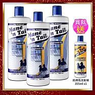 箭牌馬湛藍保濕洗髮精800mlx3瓶+清爽控油洗355mlx1瓶