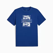 PUMA 基本系列Palm Resort 男短袖T恤(M)-68300017 L 藍色