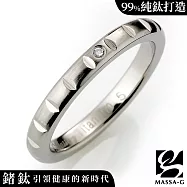 MASSA-G DECO系列【私藏系-迷霧】雪白銀 鈦金戒 美規7號