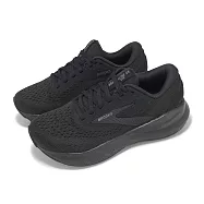 Brooks 慢跑鞋 Adrenaline GTS 24 2E 女鞋 超寬楦 黑 腎上腺素 回彈 全黑 運動鞋 1204262E020 25.5cm BLACK/BLACK/EBONY