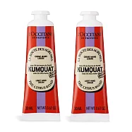 L&rsquo;OCCITANE 歐舒丹 奇幻之旅康果乳油木舒芙護手霜(30ml)X2-百貨公司貨