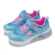 Skechers 兒童燈鞋 S Lights-My Dreamers-LIL Mermaid 小童 嬰兒 小朋友 閃燈 303061NBLMT 14cm BLUE/MULTI