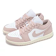 Nike 休閒鞋 Wmns Air Jordan 1 Low 女鞋 粉紅 白 草莓牛奶 AJ1 一代 低筒 DC0774-162 24.5cm PINK/WHITE