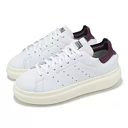 adidas 休閒鞋 Stan Smith PF W 女鞋 白 酒紅 厚底 增高 小白鞋 愛迪達 IF7012 25.5cm WHITE/RED