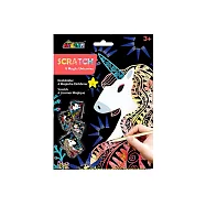 【德國Avenir Kids】奇幻刮畫卡三款(魔法飛馬/魔法精靈/魔法獨角獸) 魔法獨角獸