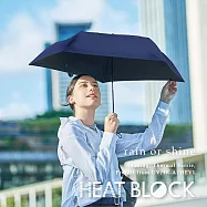 Amvel &times; AZPAC別注款|極輕量完全遮光遮熱口袋傘 /海軍藍