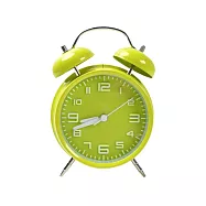 【iSFun】立體數字*金屬靜音夜燈時鐘鬧鐘/ 草綠色